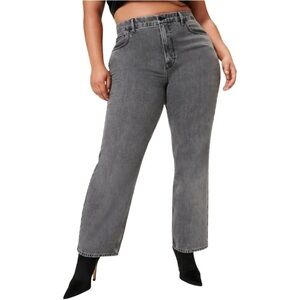 Euc Good American Good 90s wide leg jeans black sz 10/30